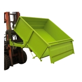 Benne basculante surbaissée à porte frontale 410 à 1300L