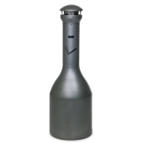 Cendrier bonbonne en métal