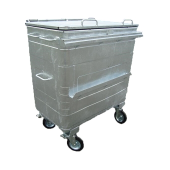Conteneur acier 4 roues 660L