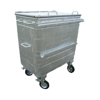 Conteneur acier 4 roues 660L