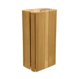 Poubelle en bois rectangulaire avec couvercle 100L